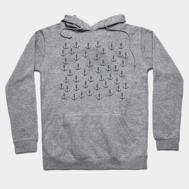 Anchors, Nautical Hoodie by 47Merch